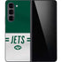 NFL New York Jets White Striped Galaxy Z Fold5 5G Skin