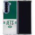NFL New York Jets White Striped Galaxy Z Fold6 Clear Case