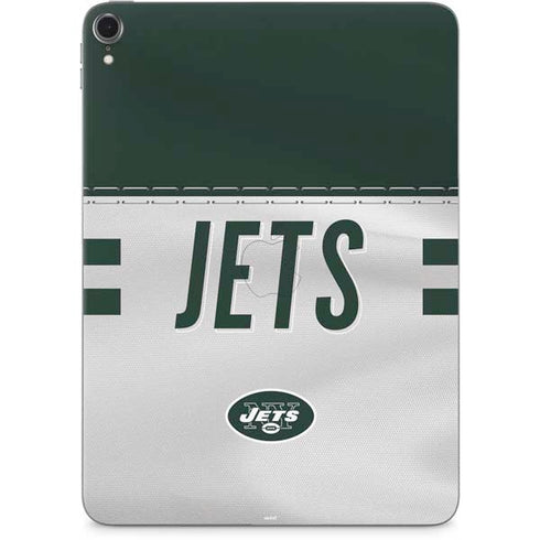 NFL New York Jets White Striped Apple iPad Pro Skin