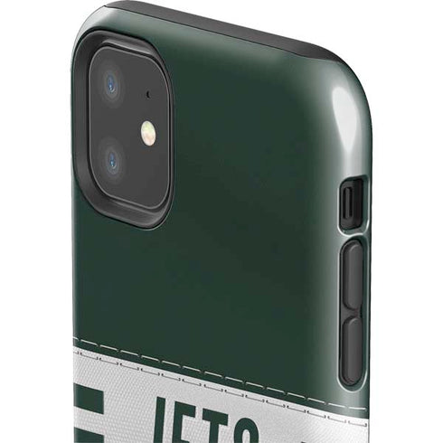 NFL New York Jets White Striped iPhone 11 Impact Case