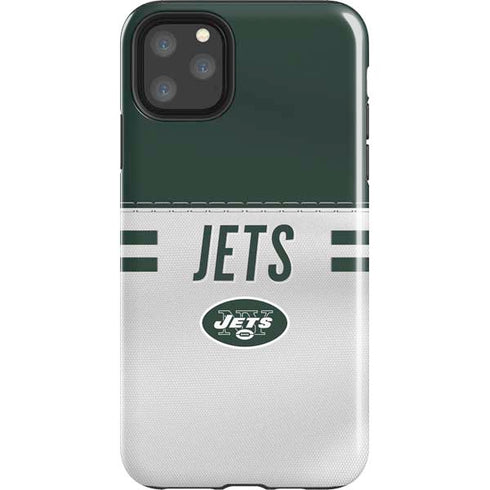 NFL New York Jets White Striped iPhone 11 Pro Max Impact Case