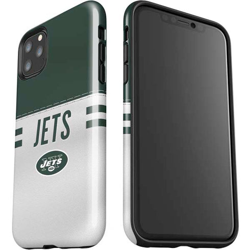 NFL New York Jets White Striped iPhone 11 Pro Max Impact Case