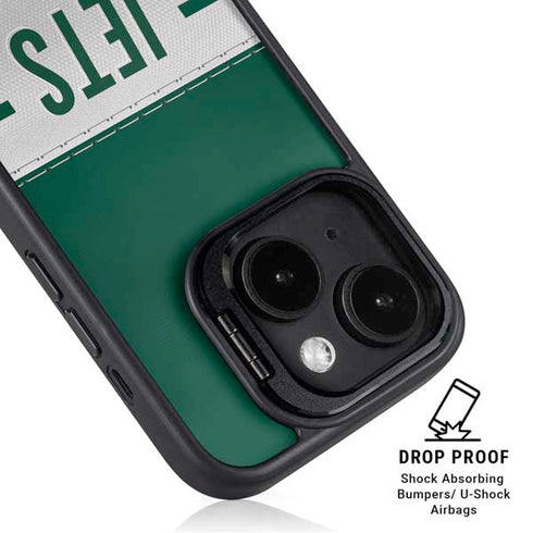 NFL New York Jets White Striped iPhone 13 Kickstand Case