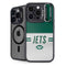 NFL New York Jets White Striped iPhone 14 Pro Kickstand Case