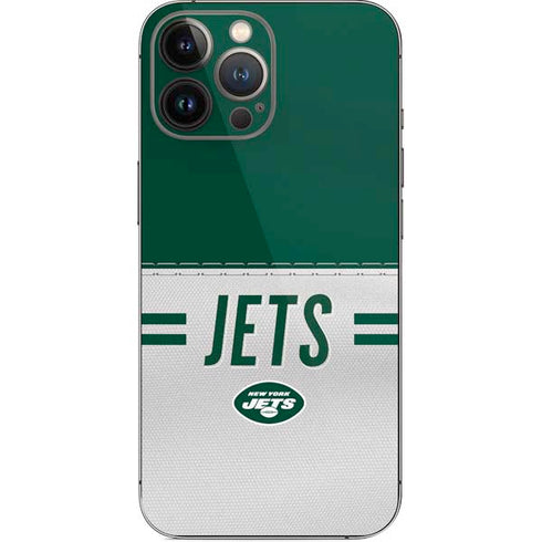 NFL New York Jets White Striped iPhone 15 Pro Max Skin