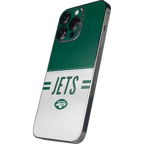NFL New York Jets White Striped iPhone 15 Pro Max Skin
