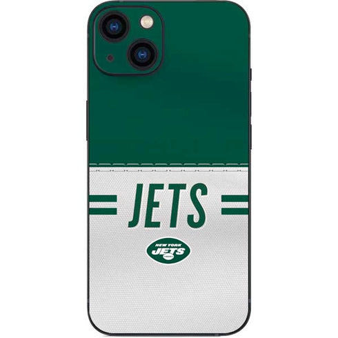 NFL New York Jets White Striped iPhone 15 Skin