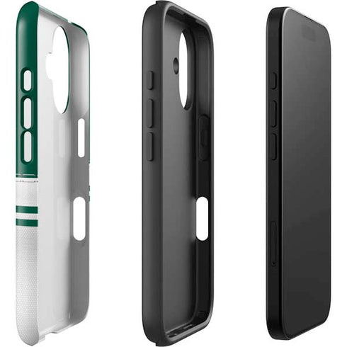 NFL New York Jets White Striped iPhone 16 Impact Case