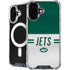NFL New York Jets White Striped iPhone 16 MagSafe Case
