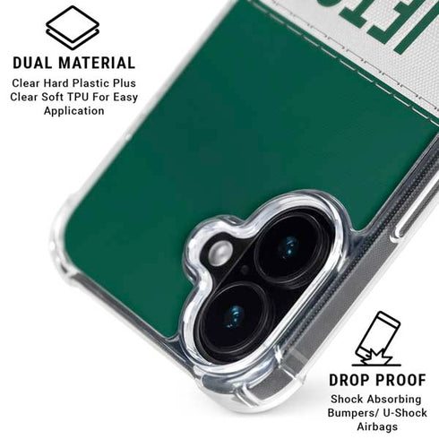 NFL New York Jets White Striped iPhone 16 MagSafe Case