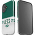 NFL New York Jets White Striped iPhone 16 Plus Impact Case