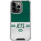 NFL New York Jets White Striped iPhone 16 Pro Clear Case