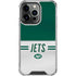 NFL New York Jets White Striped iPhone 16 Pro Clear Case
