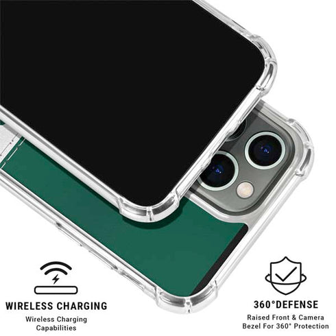 NFL New York Jets White Striped iPhone 16 Pro Clear Case