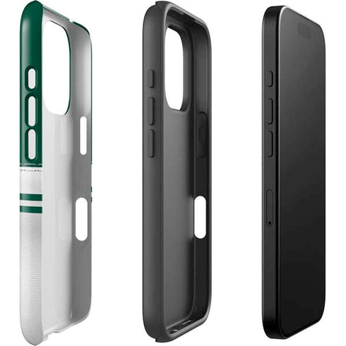 NFL New York Jets White Striped iPhone 16 Pro Impact Case