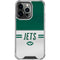 NFL New York Jets White Striped iPhone 16 Pro Max Clear Case