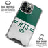 NFL New York Jets White Striped iPhone 16 Pro Max Clear Case