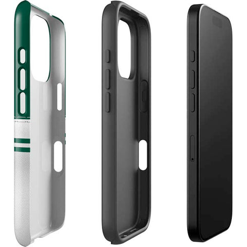NFL New York Jets White Striped iPhone 16 Pro Max Impact Case