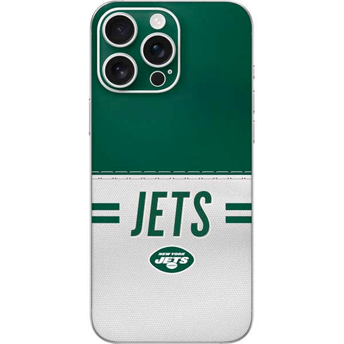NFL New York Jets White Striped iPhone 16 Pro Max Skin