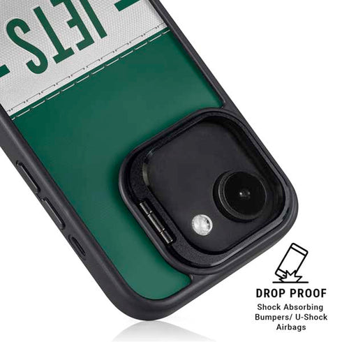NFL New York Jets White Striped iPhone 16e Kickstand Case