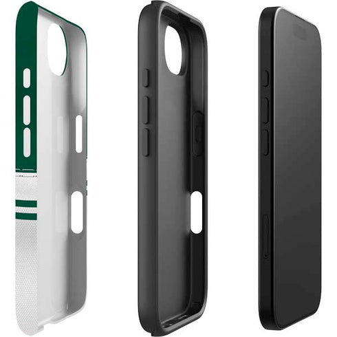 NFL New York Jets White Striped iPhone 16e Impact Case