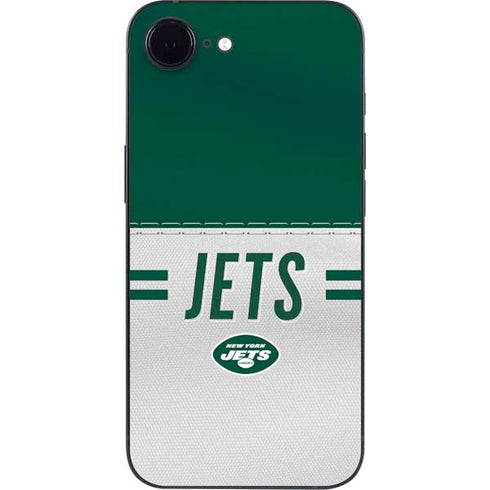 NFL New York Jets White Striped iPhone 16e Skin