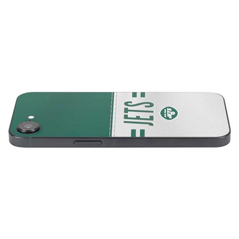 NFL New York Jets White Striped iPhone 16e Skin
