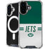 NFL New York Jets White Striped iPhone 17 MagSafe Case
