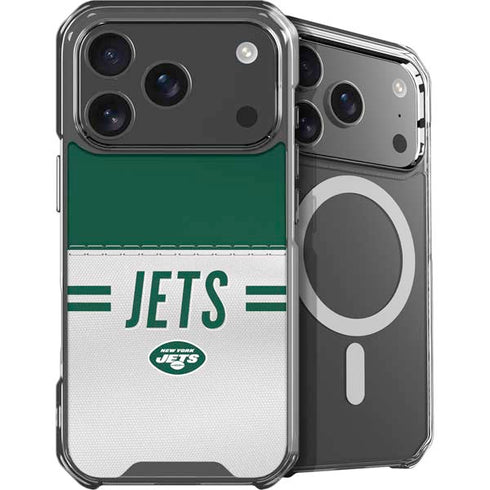 NFL New York Jets White Striped iPhone 18 Pro MagSafe Case