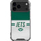 NFL New York Jets White Striped iPhone 18 Pro Max Clear Case