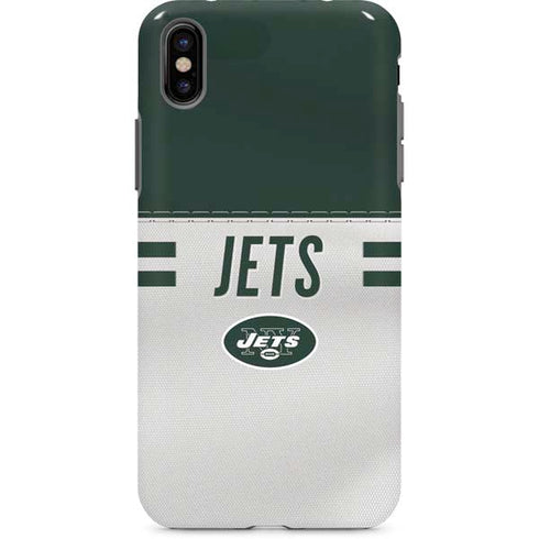 NFL New York Jets White Striped iPhone X Pro Case