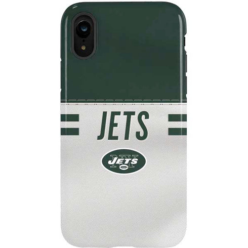 NFL New York Jets White Striped iPhone XR Pro Case