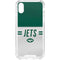NFL New York Jets White Striped iPhone XS Clear Case