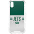 NFL New York Jets White Striped iPhone XS Clear Case
