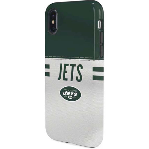 NFL New York Jets White Striped iPhone XS Pro Case