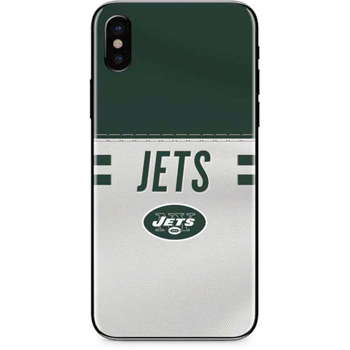 NFL New York Jets White Striped iPhone XS Skin