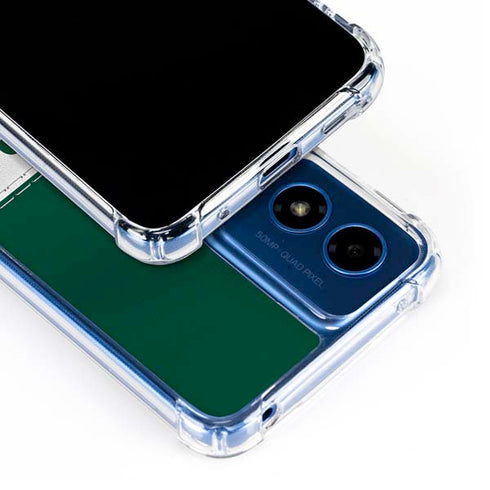 NFL New York Jets White Striped Moto G 5G (2024) Clear Case