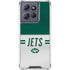 NFL New York Jets White Striped Moto G Stylus 5G (2025) Clear Case