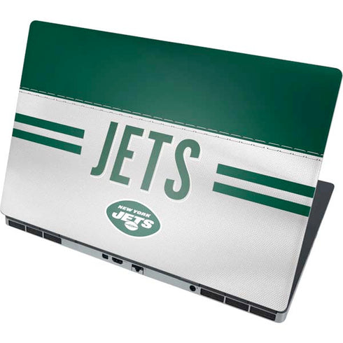 NFL New York Jets White Striped Dell Precision Skin