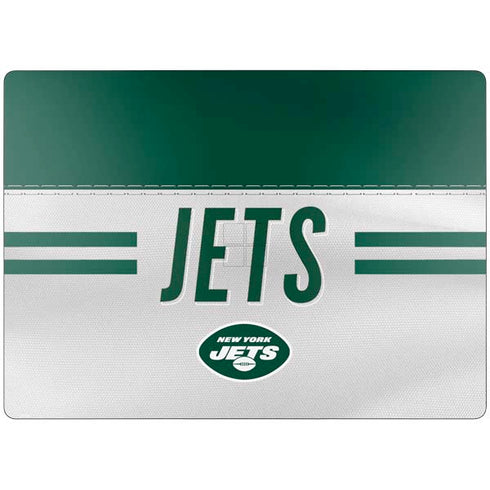 NFL New York Jets White Striped Surface Laptop 7 13.8in Skin