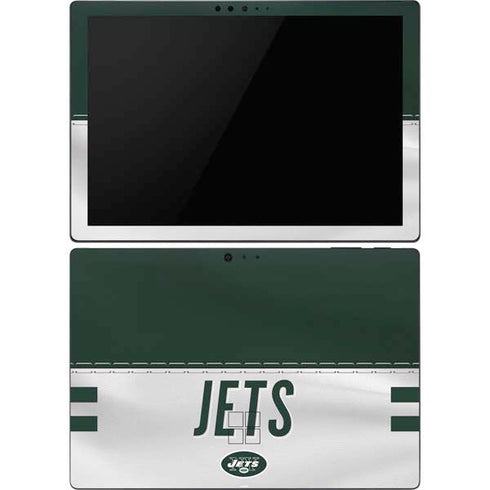 NFL New York Jets White Striped Surface Pro 6 Skin