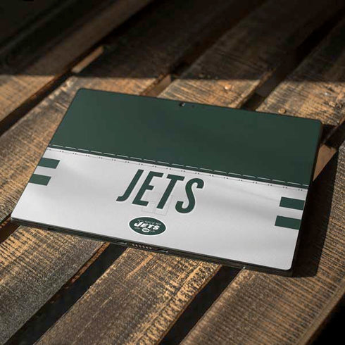 NFL New York Jets White Striped Surface Pro 6 Skin