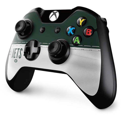 NFL New York Jets White Striped Xbox One Controller Skin