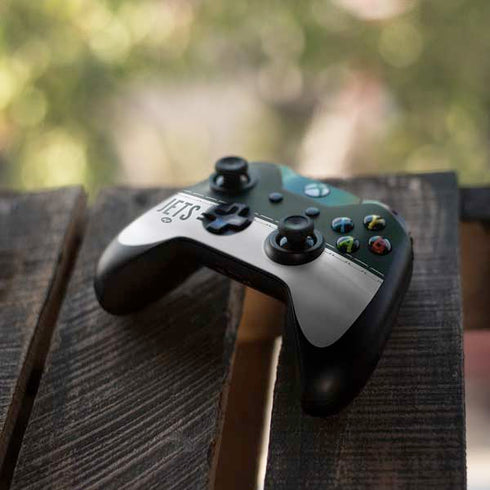 NFL New York Jets White Striped Xbox One Controller Skin