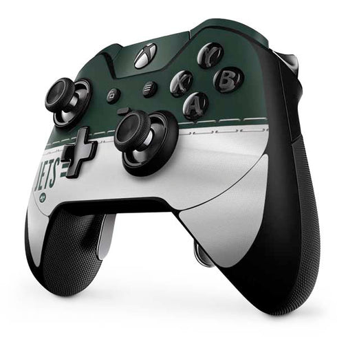 NFL New York Jets White Striped Xbox One Elite Controller Skin