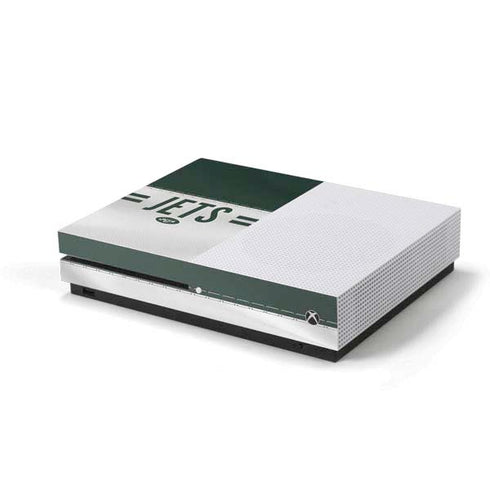 NFL New York Jets White Striped Xbox One S Console Skin