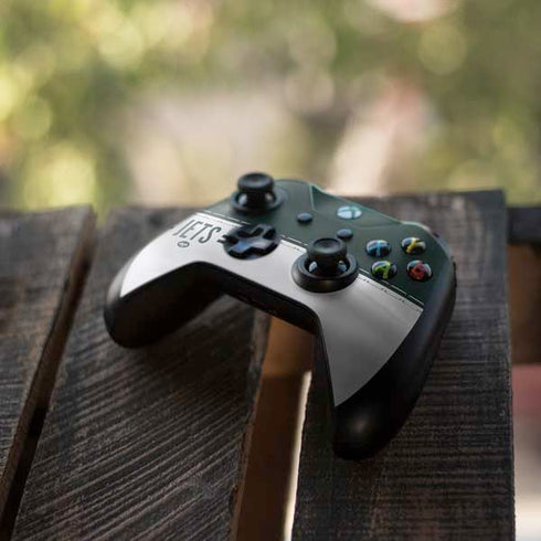 NFL New York Jets White Striped Xbox One S Controller Skin