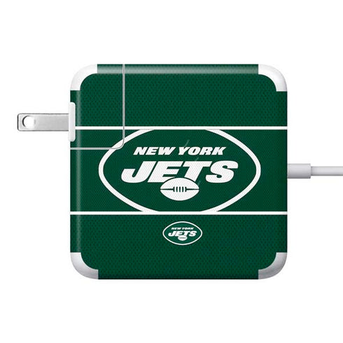 NFL New York Jets Zone Block 85W Power Adapter (15 and 17 inch MacBook Pro Charger) Skin