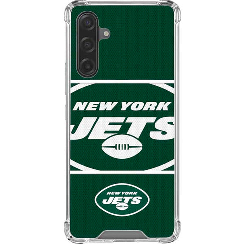 NFL New York Jets Zone Block Galaxy A17 Clear Case