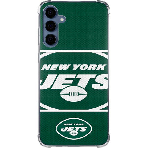 NFL New York Jets Zone Block Galaxy A35 5G Clear Case